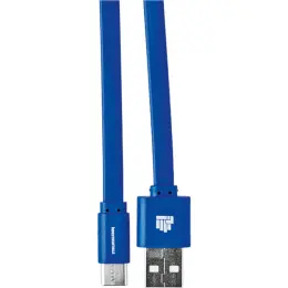 IND 1.2m Flat Type C Charger Cable Blue